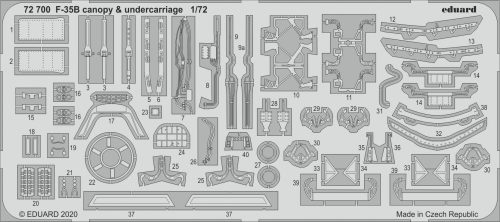 Eduard - F-35B canopy & undercarriage for Italeri