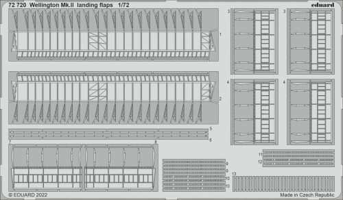 Eduard - Wellington Mk.Ii Landing Flaps For Airfix