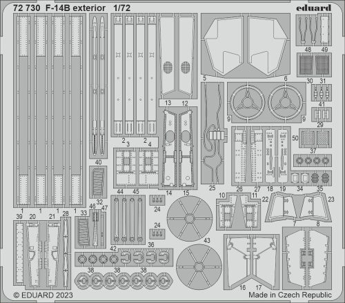 Eduard - F-14B exterior 1/72 ACADEMY