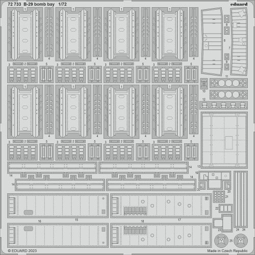 Eduard - B-29 bomb bay 1/72 HOBBY 2000 / ACADEMY