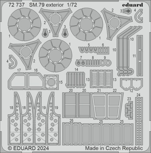 Eduard - SM.79 exterior  ITALERI