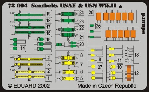 Eduard - Seatbelts USAF & USN WW.II