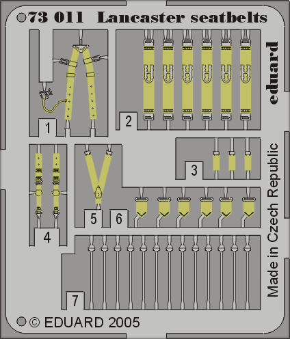 Eduard - Lancaster seatbelts 73011