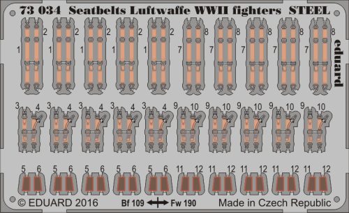 Eduard - Seatbelts Luftwaffe WWII fighters STEEL