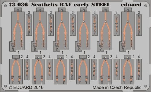 Eduard - Seatbelts RAF early STEEL