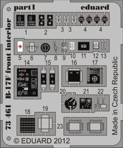 Eduard - B-17F front interior for Revell