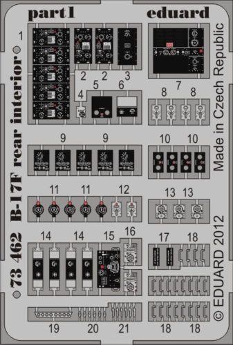 Eduard - B-17F rear interior for Revell