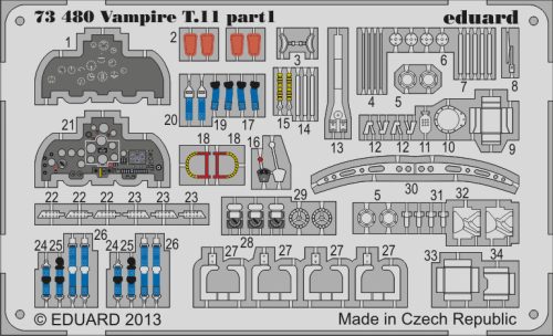 Eduard - Vampire T.11 for Airfix