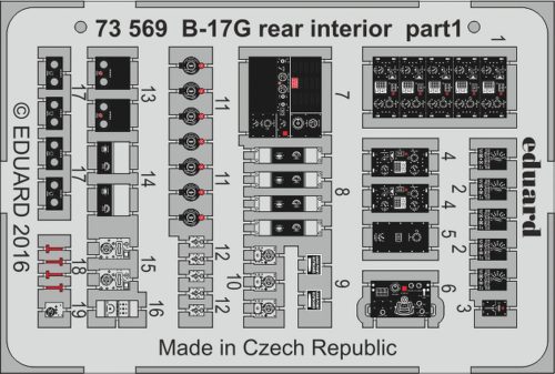 Eduard - B-17G rear interior for Airfix