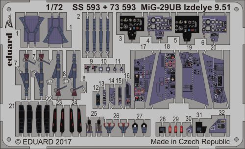 Eduard - MiG-29UB Izdelye 9.51 for Trumpeter