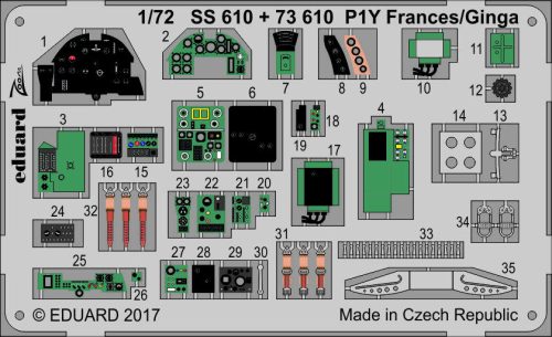 Eduard - P1Y Frances/Ginga for Hasegawa