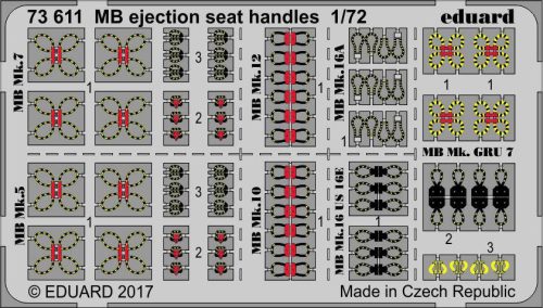 Eduard - MB ejection seat handles