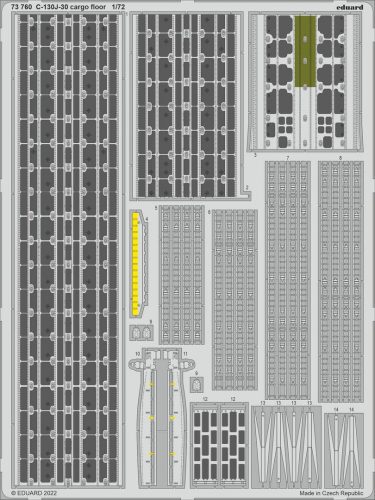 Eduard - C-130J-30 Cargo Floor For Zvezda