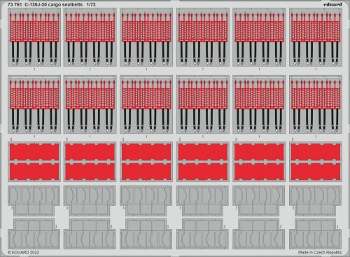 Eduard - C-130J-30 Cargo Seatbelts For Zvezda