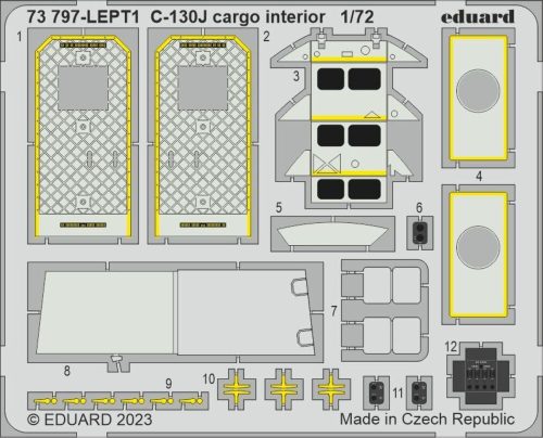 Eduard - C-130J cargo interior 1/72 ZVEZDA