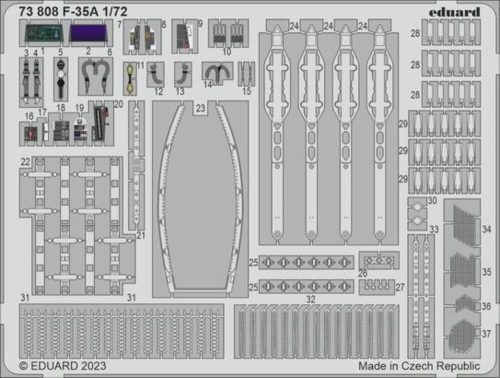 Eduard - F-35A 1/72 TAMIYA