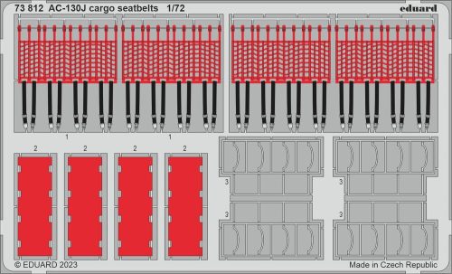 Eduard - AC-130J cargo seatbelts 1/72 ZVEZDA