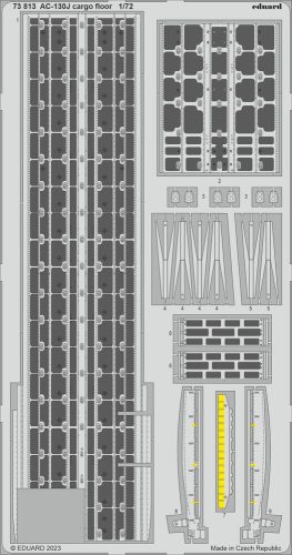 Eduard - AC-130J cargo floor 1/72 ZVEZDA