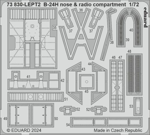 Eduard - B-24H nose & radio compartment 1/72