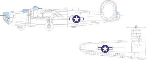 Eduard - B-24H US national insignia 1/72