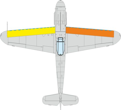 Eduard - Bf 109G wings leading edge wavy lines