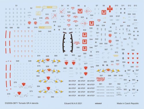 Eduard - Tornado GR.4 stencils for ITALERI/REVELL