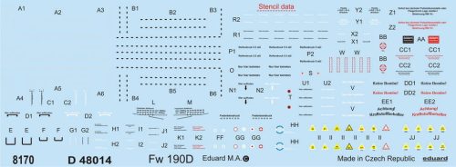 Eduard - Fw 190D stencils