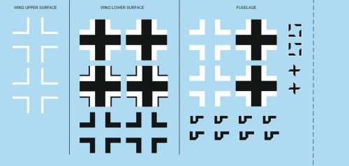 Eduard - Bf 109G-6 national insignia for Eduard