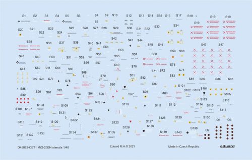 Eduard - MiG-23BN stencils for TRUMPETER