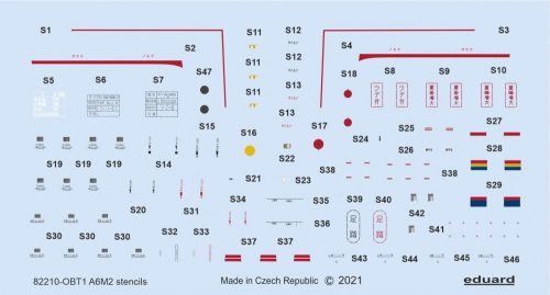 Eduard - A6M2 Stencils 1/48 Eduard