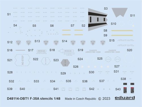 Eduard - F-35A stencils 1/48