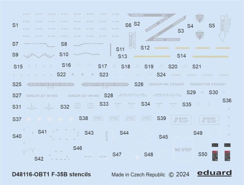 Eduard - F-35B stencils 1/48