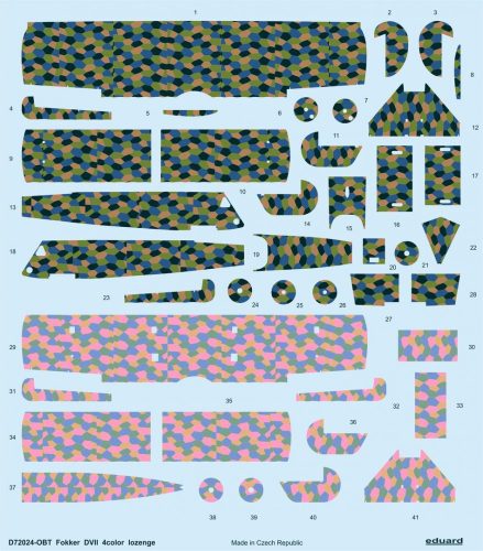 Eduard - Fokker D.VII 4color lozenge for Eduard