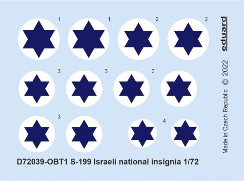 Eduard - S-199 Israeli National Insignia