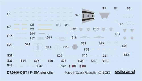 Eduard - F-35A stencils 1/72