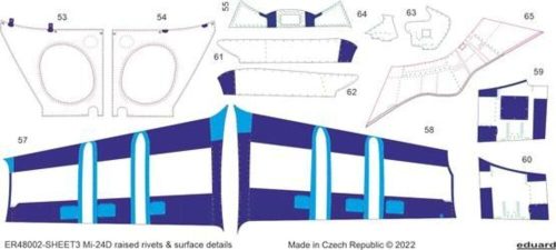 Eduard - Mi-24D raised rivets & surface details 1/48