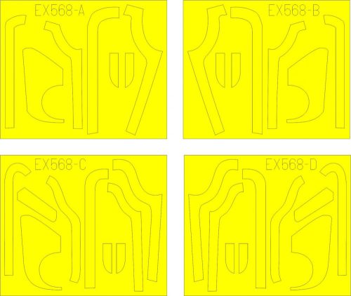 Eduard - B-17G antiglare panels(BO & DL productio for Revell/Monogram