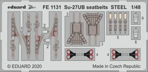 Eduard - Su-27UB seatbelts STEEL for Kitty Hawk