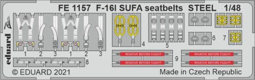 Eduard - F-16I SUFA seatbelts STEEL for KINETIC