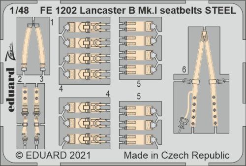 Eduard - Lancaster B Mk.I seatbelts STEEL for HKM