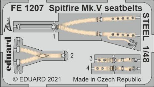 Eduard - Spitfire Mk.V seatbelts STEEL for EDUARD/SPECIAL HOBBY