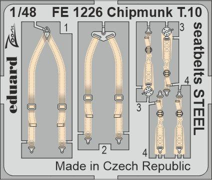 Eduard - Chipmunk T.10 Seatbelts Steel For Airfix