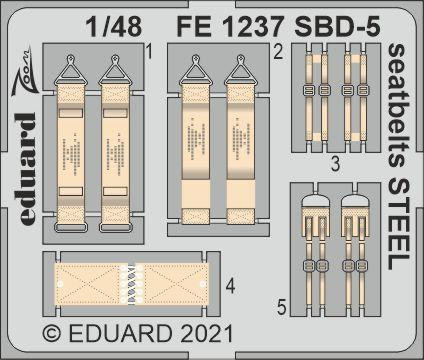 Eduard - Sbd-5 Seatbelts Steel, For Revell