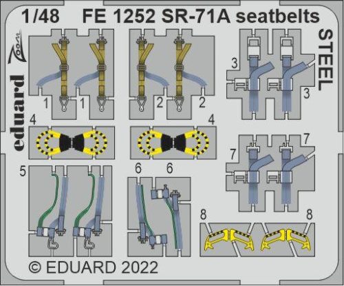 Eduard - Sr-71A Seatbelts Steel For Revell