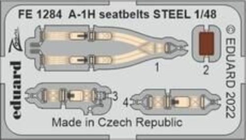 Eduard - A-1H seatbelts STEEL 1/48