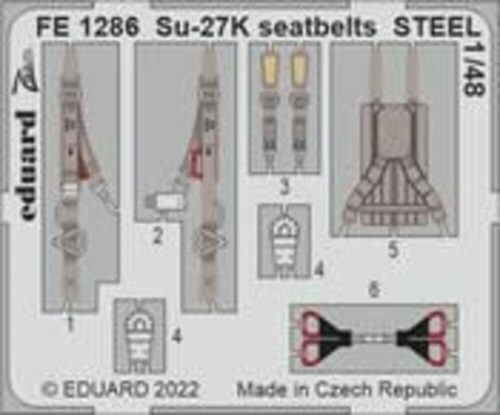 Eduard - Su-27K seatbelts STEEL 1/48