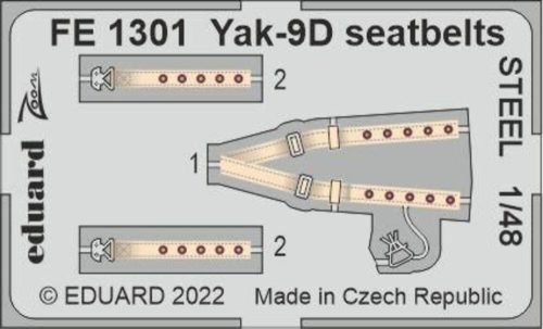 Eduard - Yak-9D seatbelts STEEL