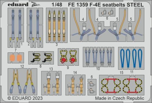 Eduard - F-4E seatbelts STEEL 1/48 MENG