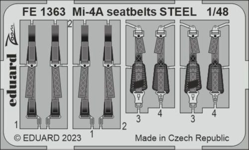 Eduard - Mi-4A seatbelts STEEL 1/48 TRUMPETER