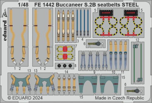 Eduard - Buccaneer S.2B seatbelts STEEL  AIRFIX